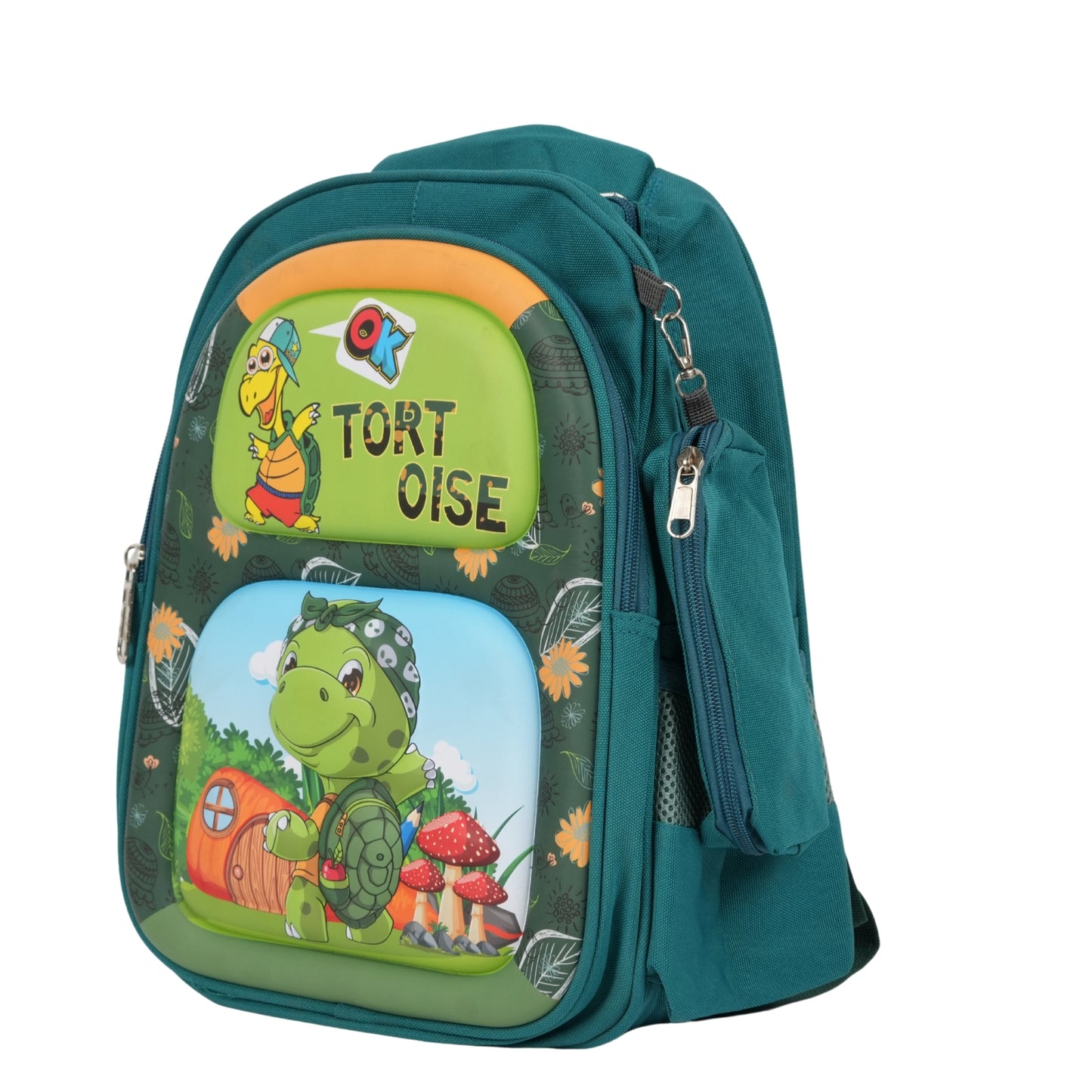 Tortoise Green Color School Bag For Kids