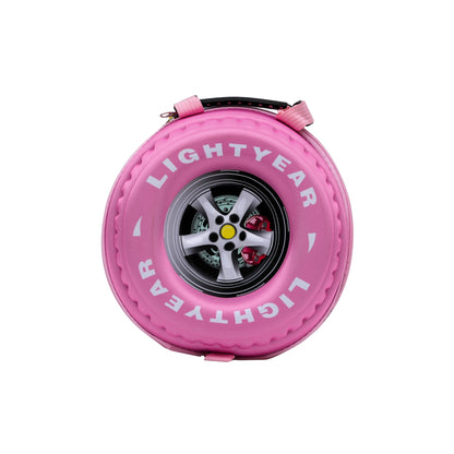 Pink Fancy Bag Wheel Design for Girls