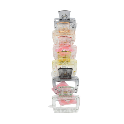 Fashionable Daily Use clutcher & Clips For Girls ( set of 6 )