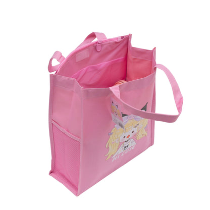 Pink cute & aesthetic tote bag for girls