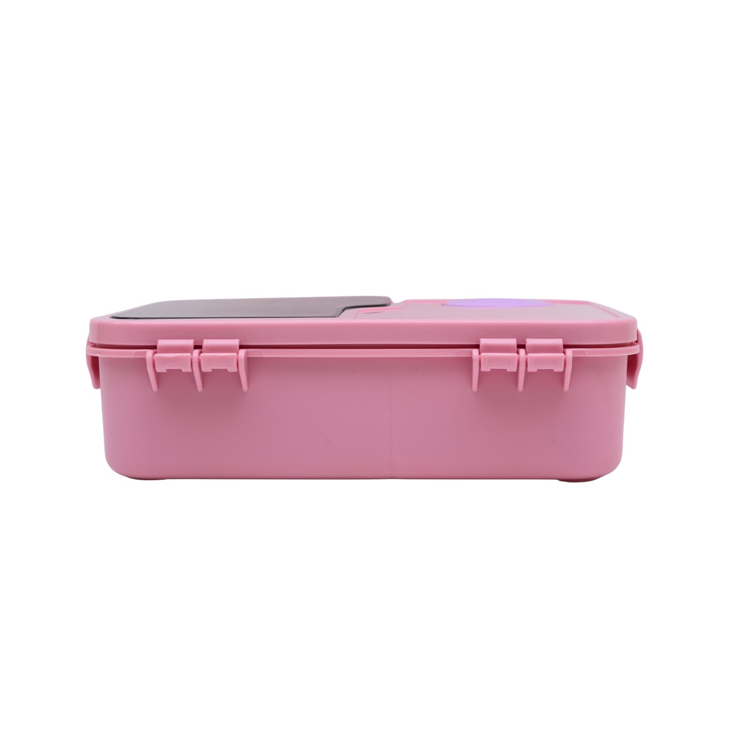 Pastel lunch box with spoon and transparency