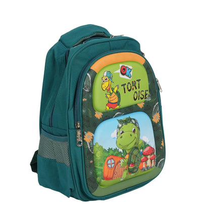 Tortoise Green Color School Bag For Kids