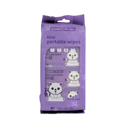 Mini portable wipes