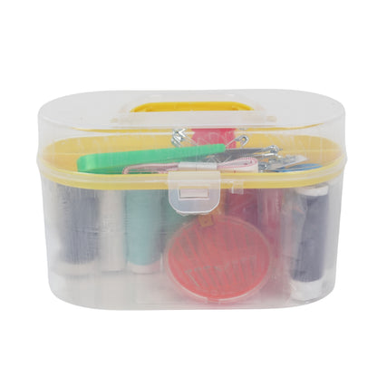 Portable Sewing Kit Box – Multi-Color Threads & Tools Set