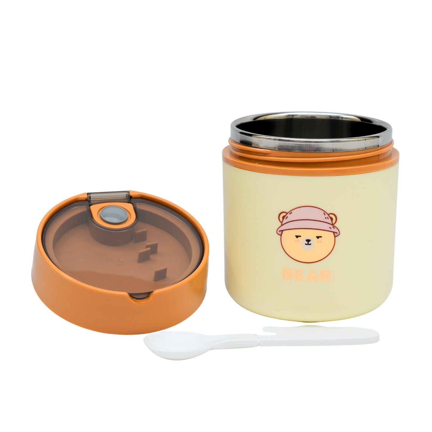 Beige & Brown Combination Soup Cup For Kids