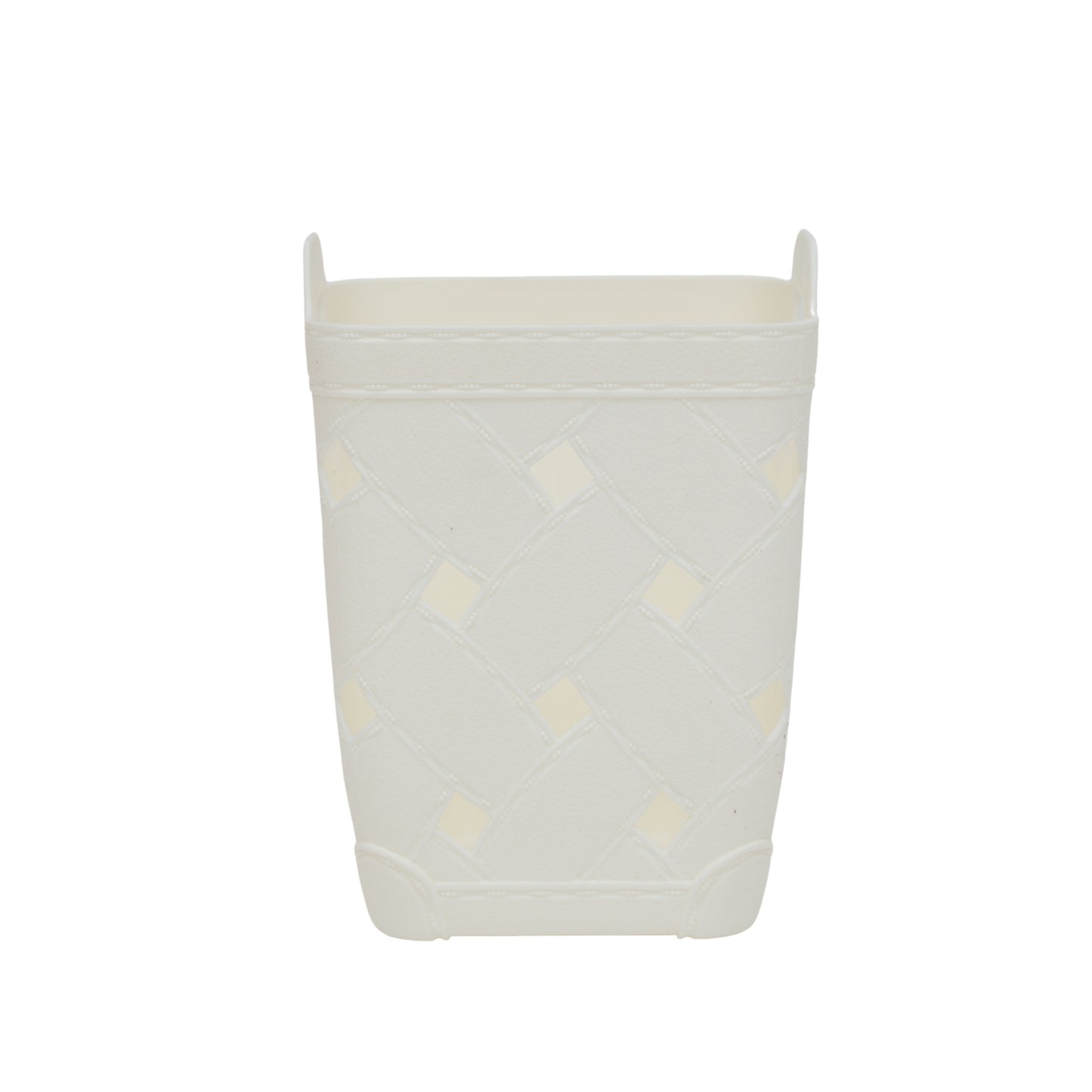 Plastic storage basket