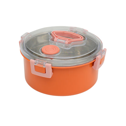 Circular air tight lunch box