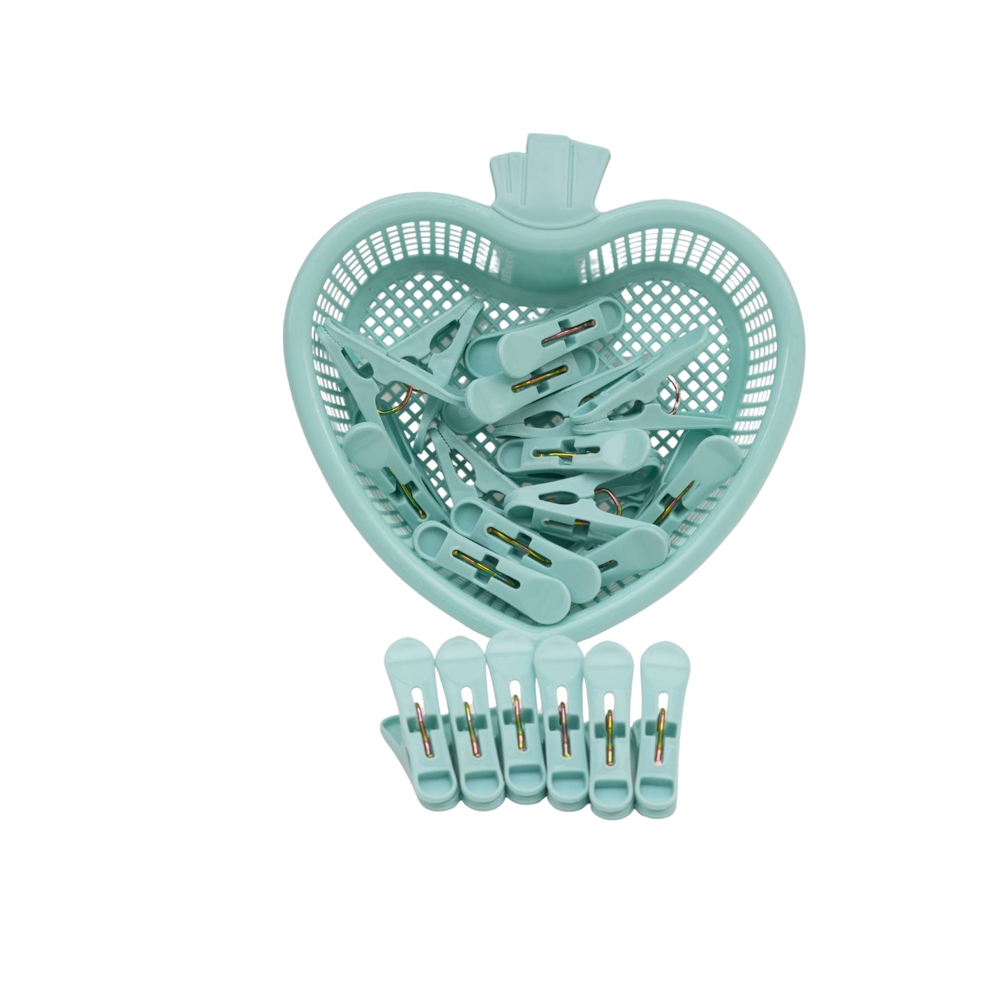 Heart basket cloth clips