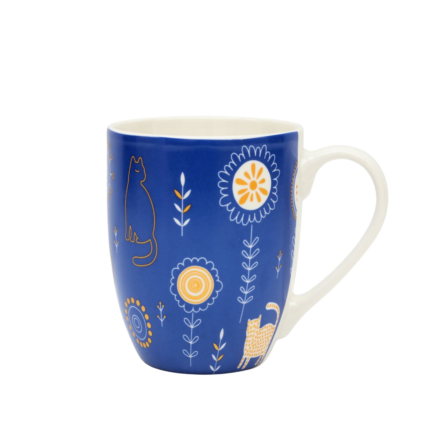 Light Color Blue Pottery Ceramic Mug