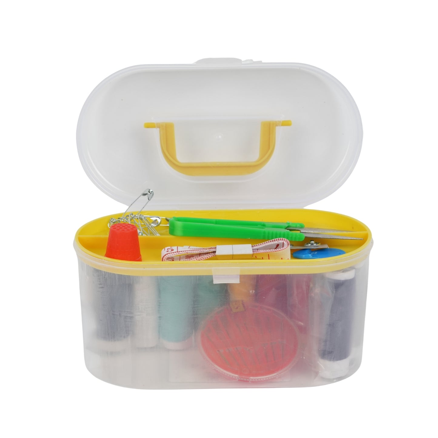 Portable Sewing Kit Box – Multi-Color Threads & Tools Set
