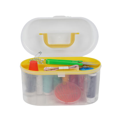 Portable Sewing Kit Box – Multi-Color Threads & Tools Set