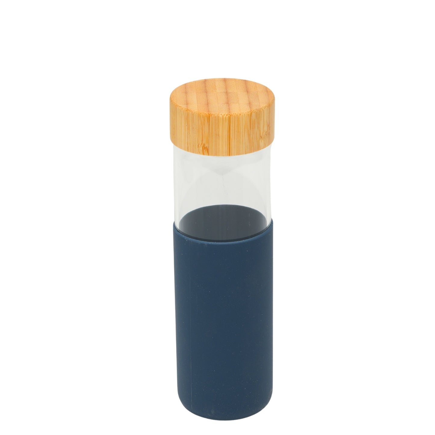 Borosilicate glass bottle with different silicon sleeve