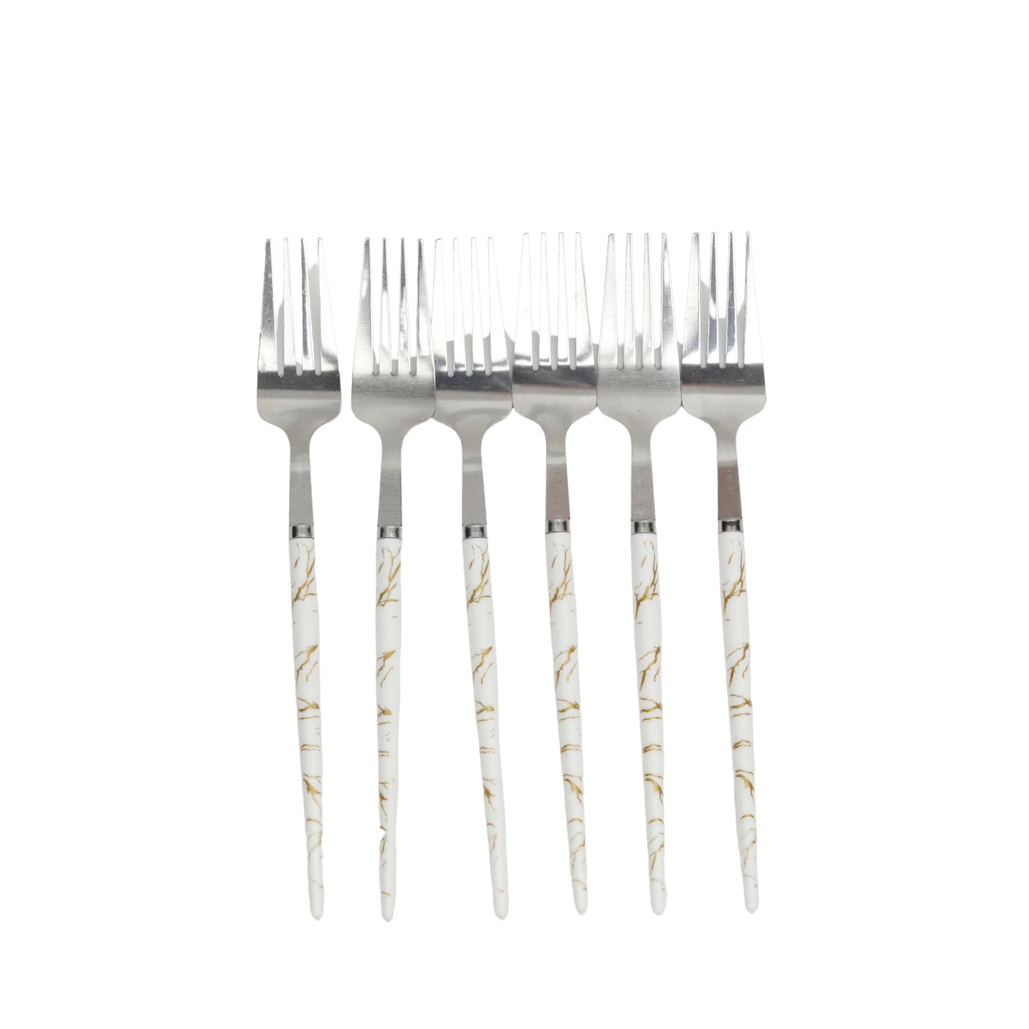 Marble Stainless Steel Dinner Fork Set