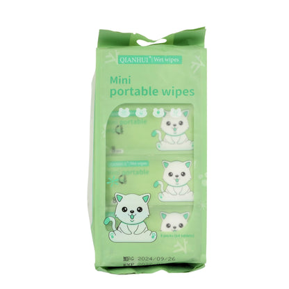 Mini portable wipes