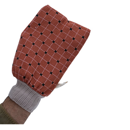 Soft body scrub bath gloves