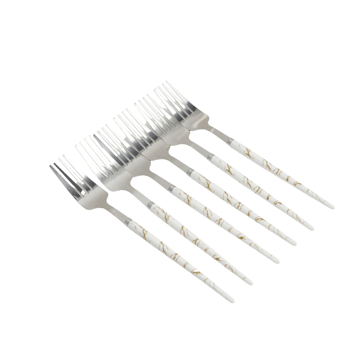 Marble Stainless Steel Dinner Fork Set