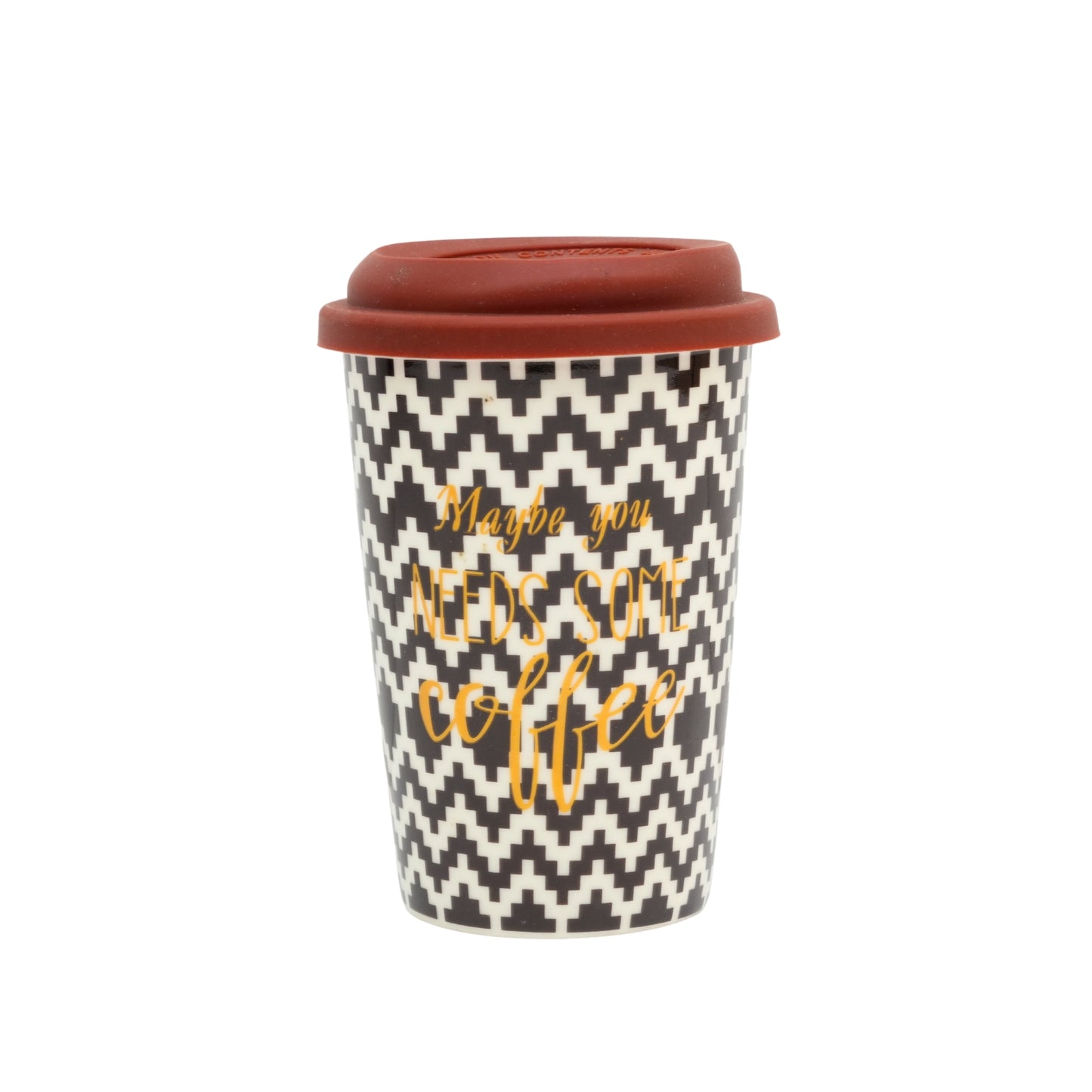 Kookee Ceramic Coffee & Tea Tall Tumbler with Silicone Lid