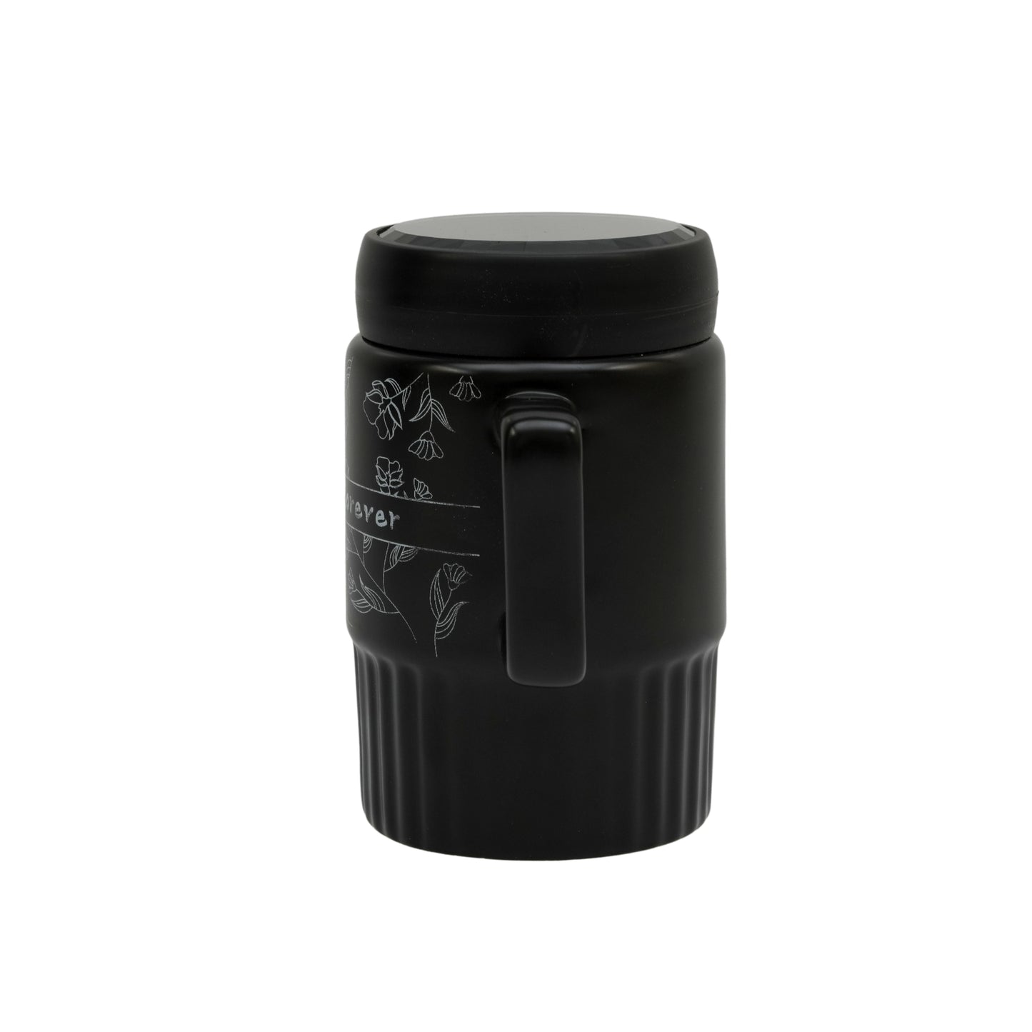 "With You Forever" Premium Ceramic Coffee Mug with Mirror Lid