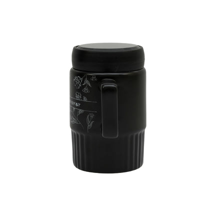 "With You Forever" Premium Ceramic Coffee Mug with Mirror Lid