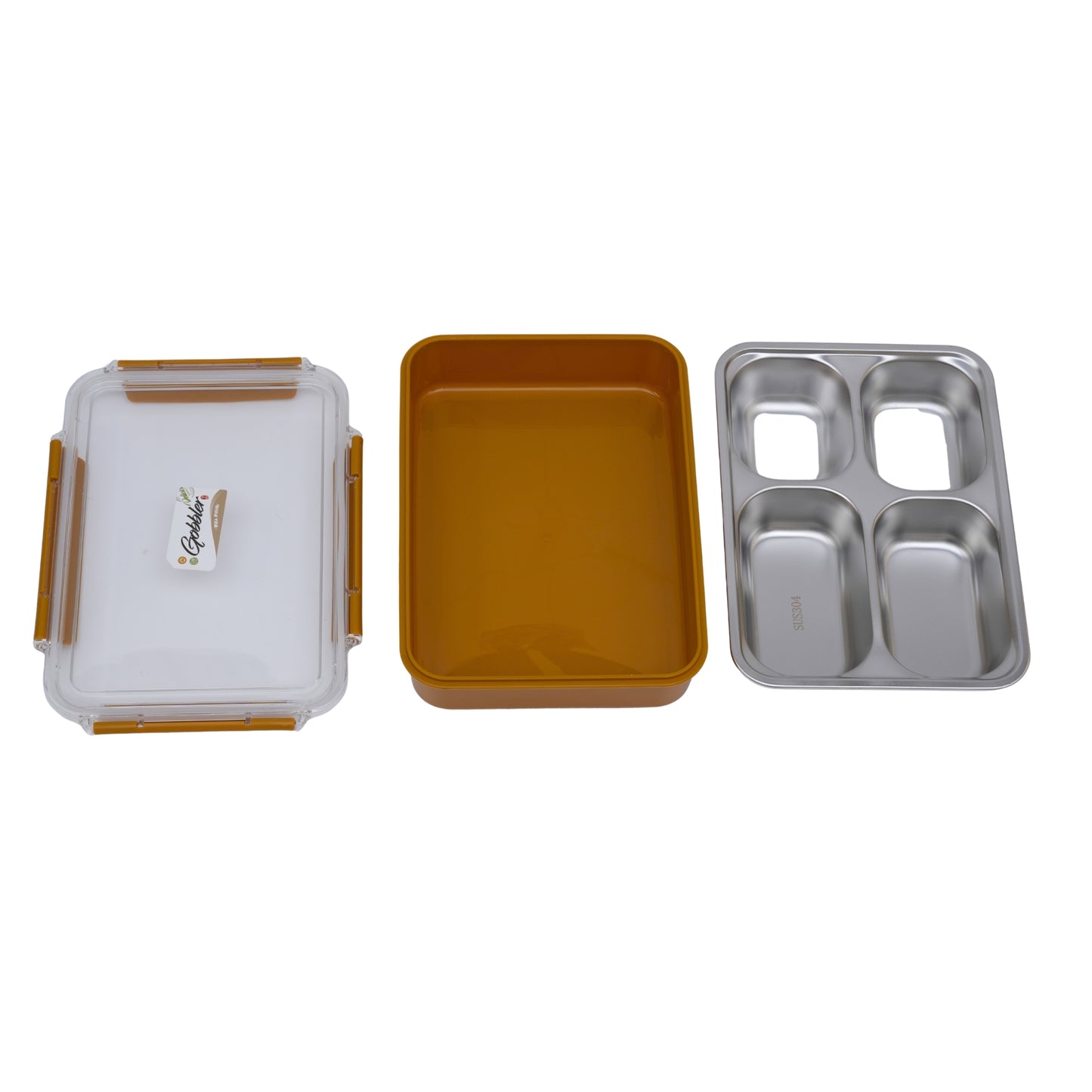 Premium stainless steel 4 compartment serving plate/thali