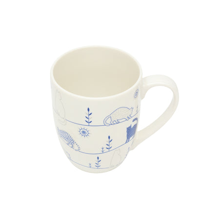 Light Color Blue Pottery Ceramic Mug