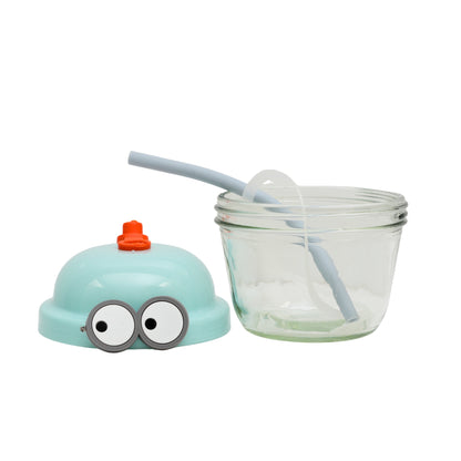 Small cute bottle with straw
