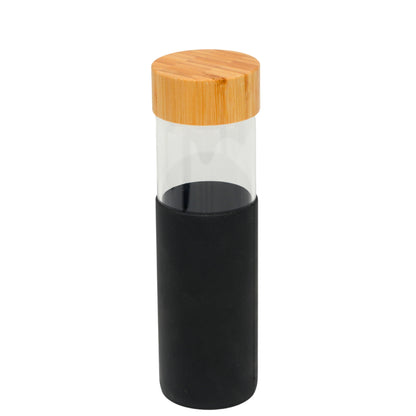 Borosilicate glass bottle with different silicon sleeve
