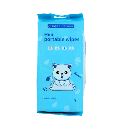 Mini portable wipes