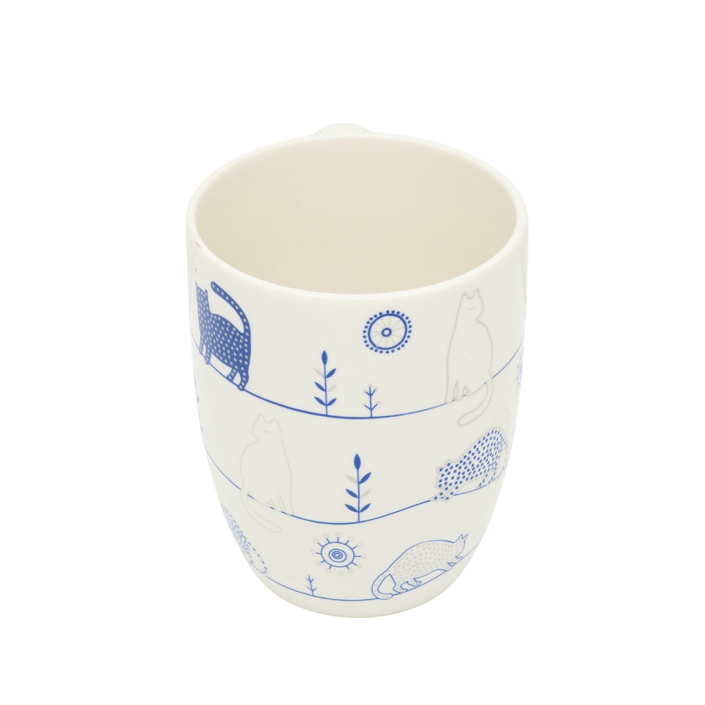 Light Color Blue Pottery Ceramic Mug