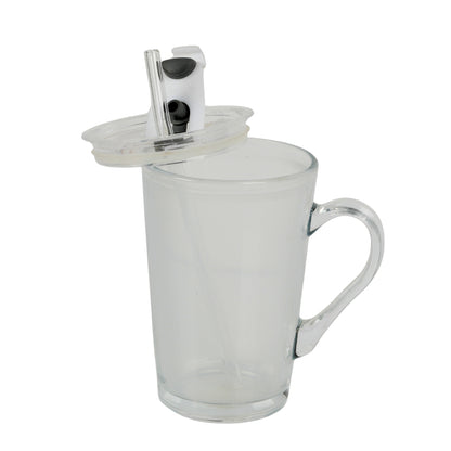 Round wave looked coffee glass mug