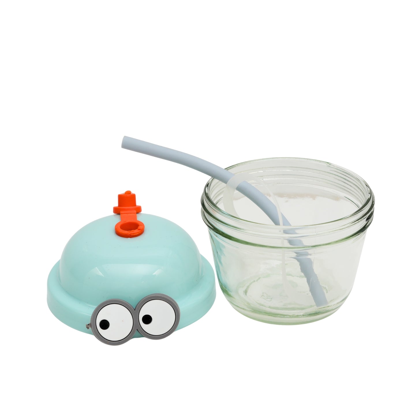 Small cute bottle with straw