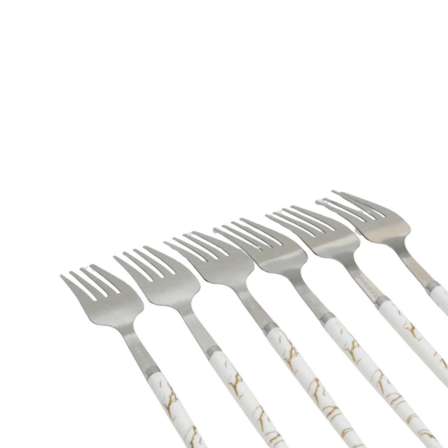 Marble Stainless Steel Dinner Fork Set