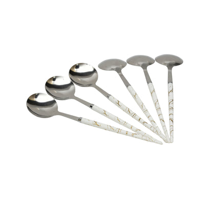 Modern & Luxury Spoon With Resin Work (Pack of 6)
