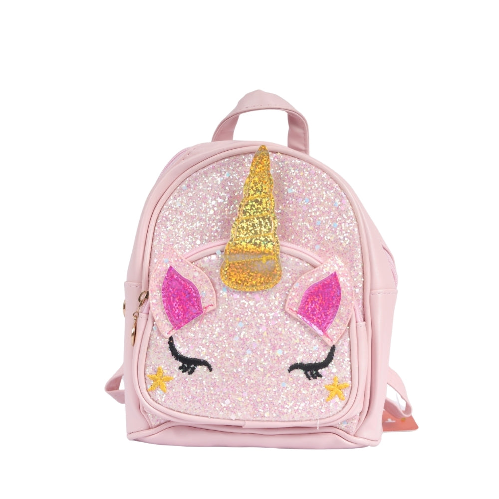 Unicorn Crown Sequin School Backpack for Kids | Glittery Lightweight Bag for Girls
