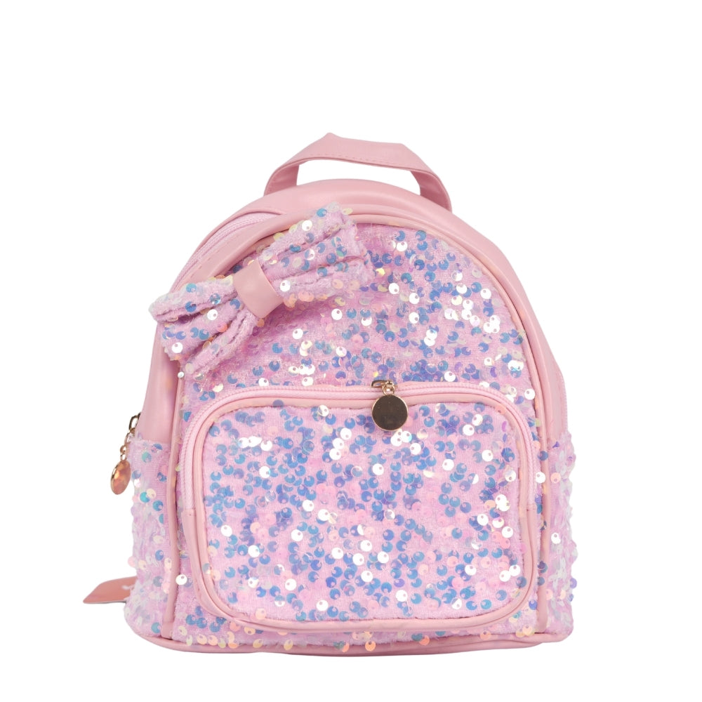 Unicorn Crown Sequin School Backpack for Kids | Glittery Lightweight Bag for Girls
