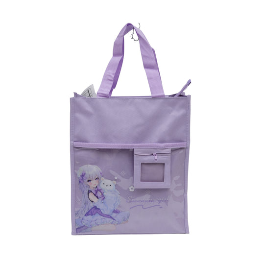 Purple aesthetic tote bag for girls
