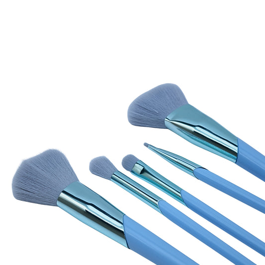 5pc Precision Makeup Brush Kit with Super Soft Synthetic Bristles