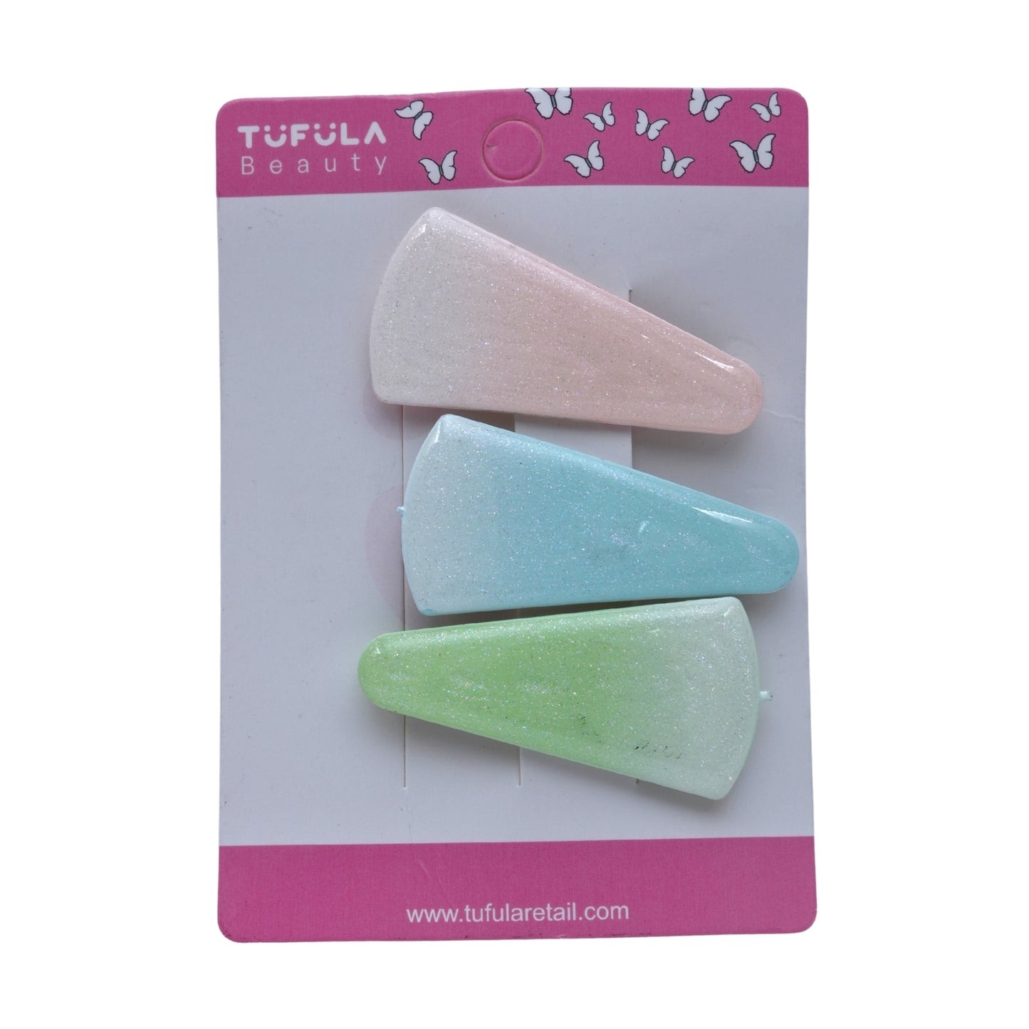 Designer-Inspired Botanical Snap Clips (4 set)
