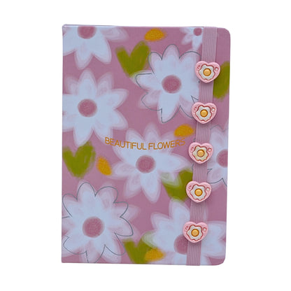 Flower print notebook for girls