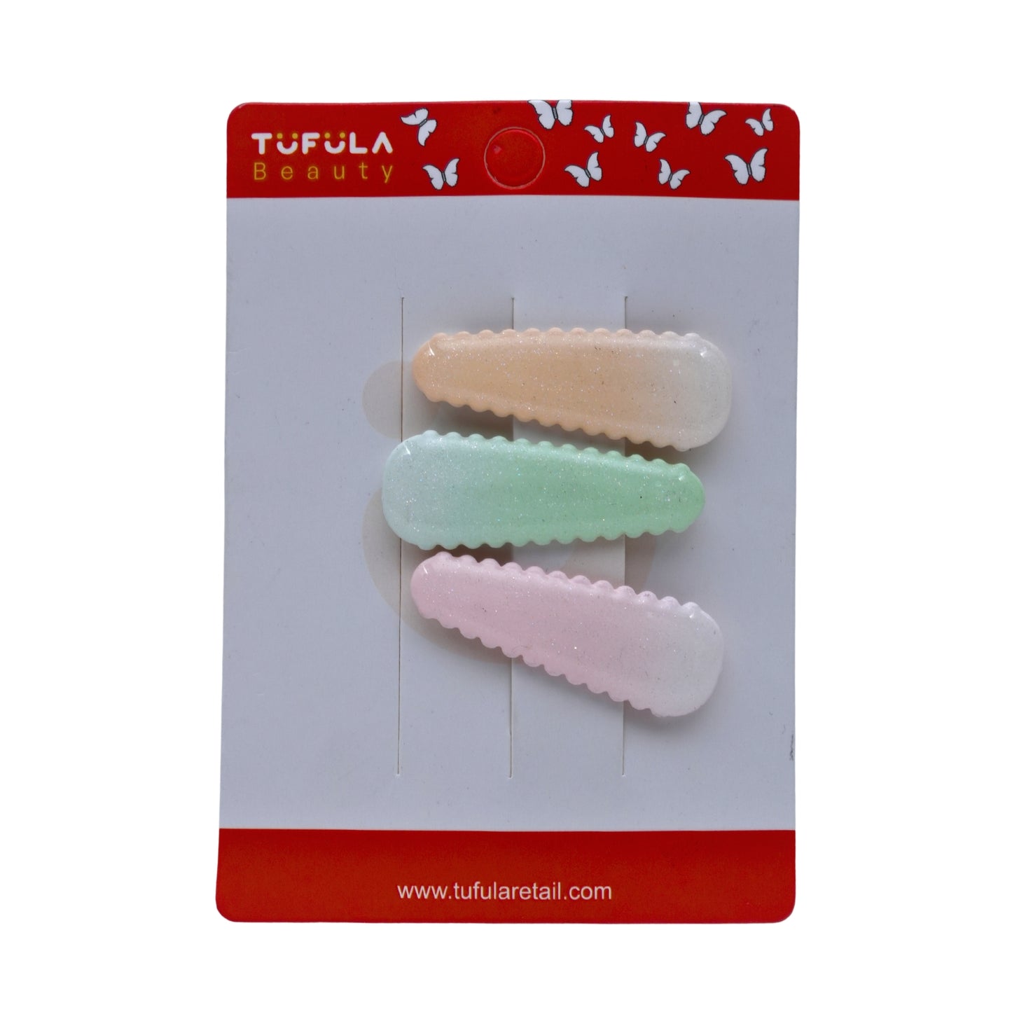 Designer-Inspired Botanical Snap Clips (4 set)