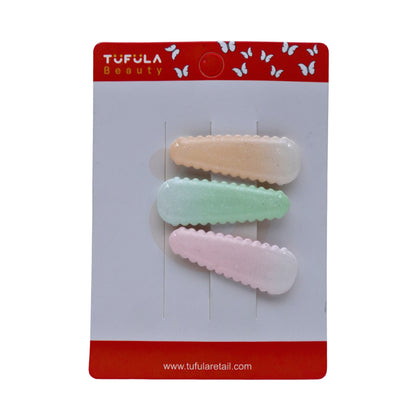 Designer-Inspired Botanical Snap Clips (4 set)