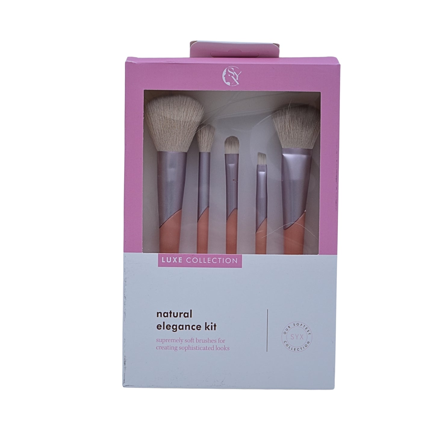 5pc Precision Makeup Brush Kit with Super Soft Synthetic Bristles