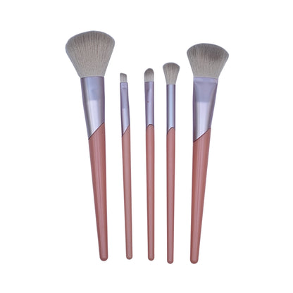 5pc Precision Makeup Brush Kit with Super Soft Synthetic Bristles