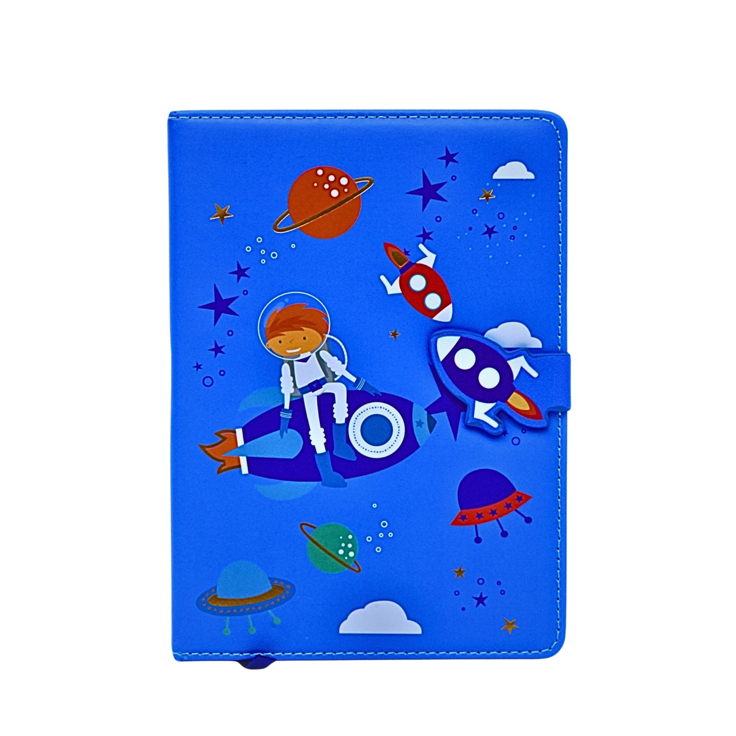 Blue Notebook with Water Color Finish