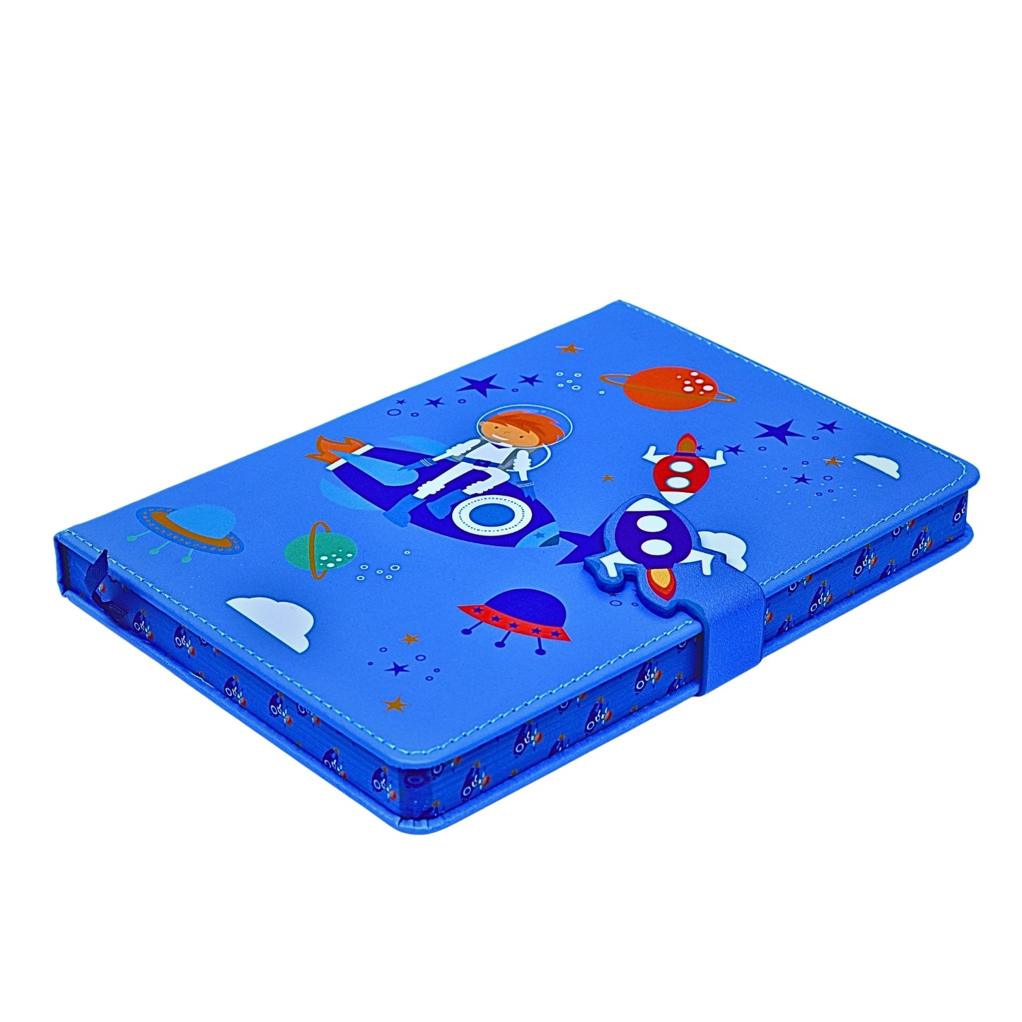 Blue Notebook with Water Color Finish