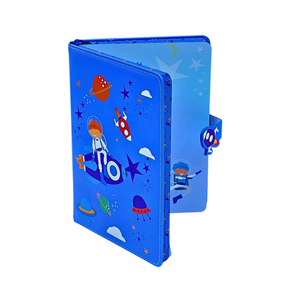 Blue Notebook with Water Color Finish