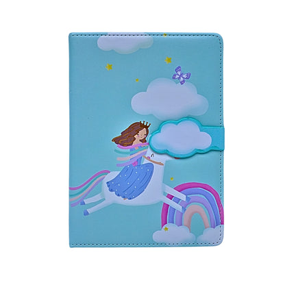 Blue Notebook with Water Color Finish
