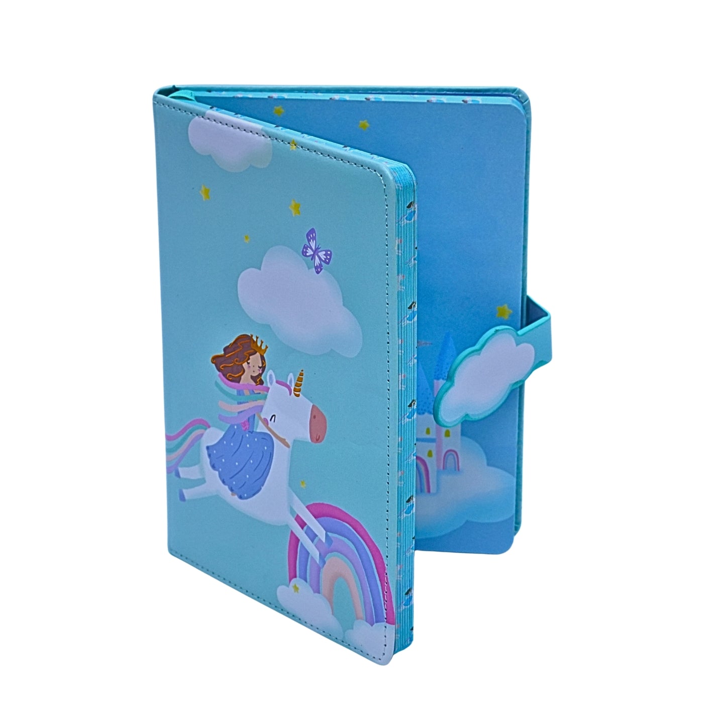 Blue Notebook with Water Color Finish