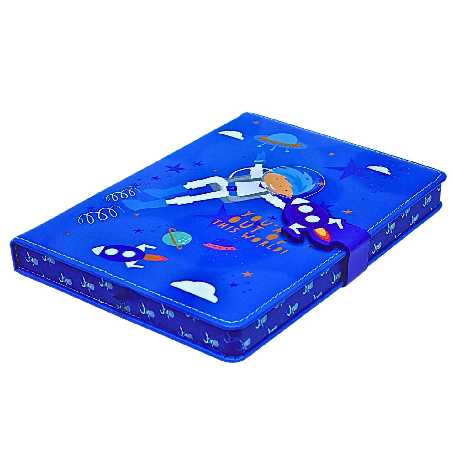Blue Notebook with Water Color Finish