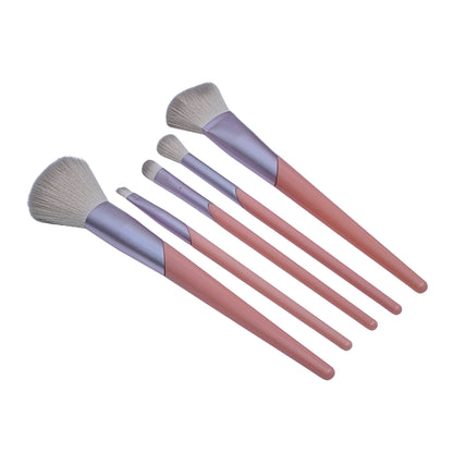5pc Precision Makeup Brush Kit with Super Soft Synthetic Bristles
